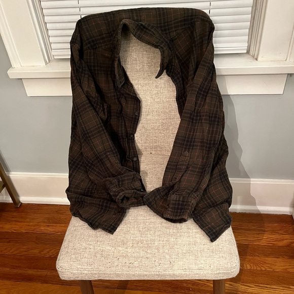 Men’s Flannel Shirt Brown - St John’s Bay | Size L - Picture 2 of 2